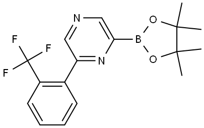 6-(2-Trifluoromethylphenyl)pyrazine-2-boronic acid pinacol ester Struktur