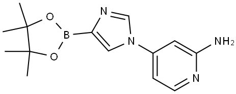 1-(2-Amino-4-pyridyl)imidazole-4-boronic acid pinacol ester Struktur