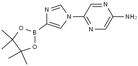 1-(5-Amino-2-pyrazyl)imidazole-4-boronic acid pinacol ester Struktur