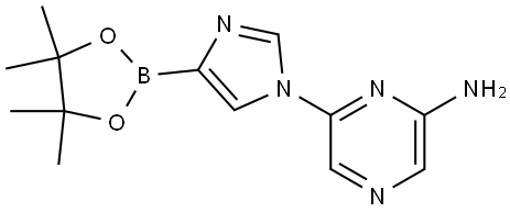 1-(6-Amino-2-pyrazyl)imidazole-4-boronic acid pinacol ester Struktur