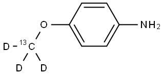 4-(methoxy-13C-d3)aniline Struktur