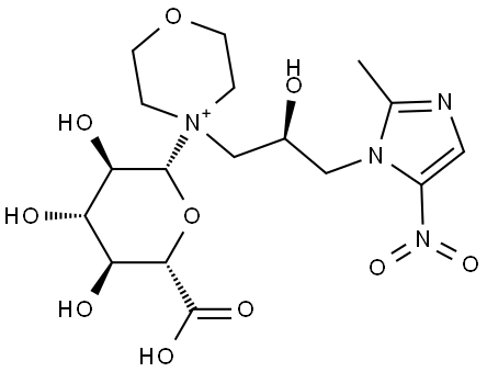 Morinidazole Impurity 10 (R-Morinidazole Glucuronide) Struktur