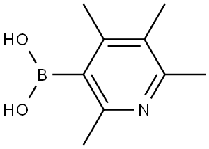 (2,4,5,6-tetramethylpyridin-3-yl)boronic acid Struktur