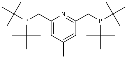 Pyridine, 2,6-bis[[bis(1,1-dimethylethyl)phosphino]methyl]-4-methyl- Struktur