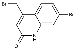 2(1H)-Quinolinone, 7-bromo-4-(bromomethyl)- Struktur