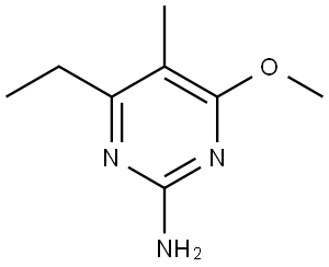 2-Pyrimidinamine, 4-ethyl-6-methoxy-5-methyl- Struktur