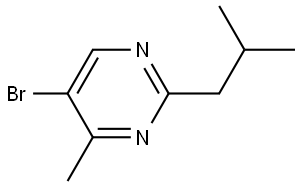 5-bromo-2-isobutyl-4-methylpyrimidine Struktur