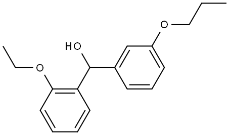 α-(2-Ethoxyphenyl)-3-propoxybenzenemethanol Structure