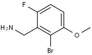 (2-BROMO-6-FLUORO-3-METHOXYPHENYL)METHANAMINE Struktur