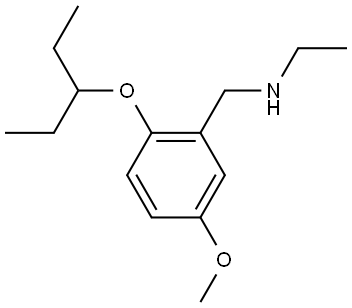 N-Ethyl-2-(1-ethylpropoxy)-5-methoxybenzenemethanamine Structure