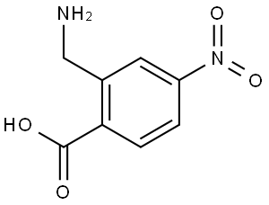 Benzoic acid, 2-(aminomethyl)-4-nitro- Struktur