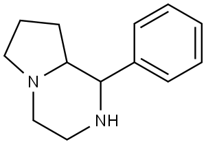 Octahydro-1-phenylpyrrolo[1,2-a]pyrazine Struktur