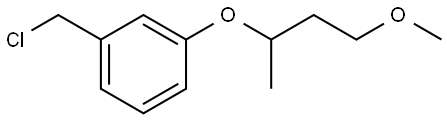 1-(chloromethyl)-3-((4-methoxybutan-2-yl)oxy)benzene Structure