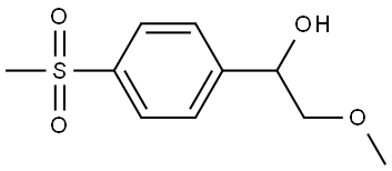 Benzenemethanol, α-(methoxymethyl)-4-(methylsulfonyl)- Struktur