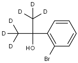 2-(2-bromophenyl)propan-1,1,1,3,3,3-d6-2-ol Struktur