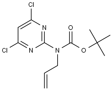 tert-butyl allyl(4,6-dichloropyrimidin-2-yl)carbamate Struktur