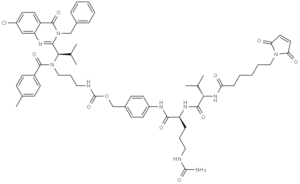 MC-Val-Cit-PAB-Ispinesib Struktur