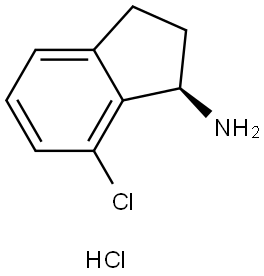 (R)-7-Chloro-2,3-dihydro-1h-inden-1-amine hydrochloride Struktur