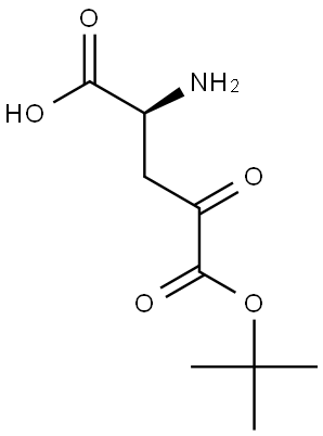 L-Glutamic acid, 4-oxo-, 5-(1,1-dimethylethyl) ester Struktur