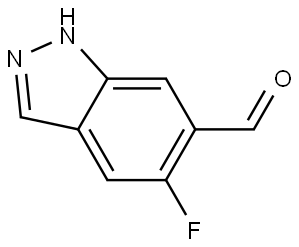 1H-Indazole-6-carboxaldehyde, 5-fluoro- Struktur