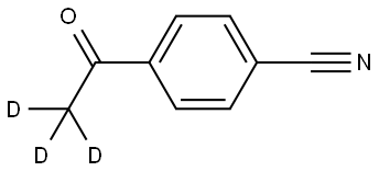 4-(acetyl-d3)benzonitrile Struktur