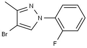 4-bromo-1-(2-fluorophenyl)-3-methyl-1H-pyrazole Struktur