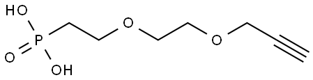 Propargyl-PEG2-Phosphonic Acid Struktur