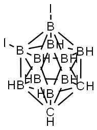 9,12-Diiodo-o-carborane Struktur