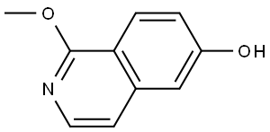 6-Isoquinolinol, 1-methoxy- Struktur