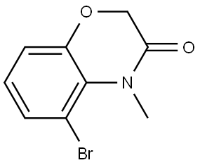 5-bromo-4-methyl-3,4-dihydro-2H-1,4-benzoxazin-3-one Struktur