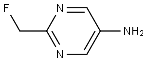 5-Pyrimidinamine, 2-(fluoromethyl)- Struktur