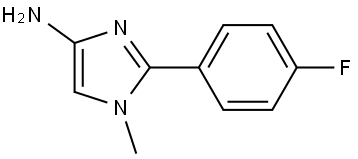 2-(4-fluorophenyl)-1-methyl-1H-imidazol-4-amine Struktur