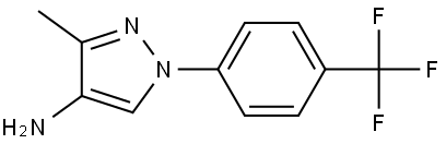 3-methyl-1-(4-(trifluoromethyl)phenyl)-1H-pyrazol-4-amine Struktur