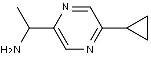 2-Pyrazinemethanamine, 5-cyclopropyl-α-methyl- Struktur