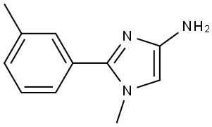 1-methyl-2-(m-tolyl)-1H-imidazol-4-amine Struktur