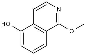 5-Isoquinolinol, 1-methoxy- Struktur