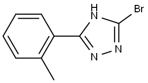 3-bromo-5-(o-tolyl)-4H-1,2,4-triazole Struktur