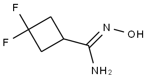 Cyclobutanecarboximidamide, 3,3-difluoro-N'-hydroxy-, [C(Z)]- Struktur