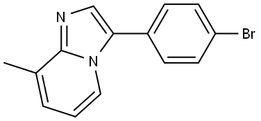 3-(4-bromophenyl)-8-methylimidazo[1,2-a]pyridine Struktur