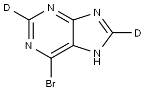 6-bromo-9H-purine-2,8-d2 Struktur