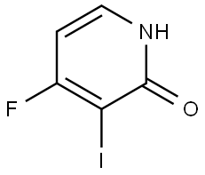 4-fluoro-3-iodopyridin-2-ol Struktur