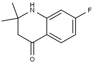 4(1H)-Quinolinone, 7-fluoro-2,3-dihydro-2,2-dimethyl- Struktur