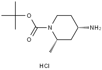 tert-butyl (2S,4S)-4-amino-2-methylpiperidine-1-carboxylate hydrochloride Struktur