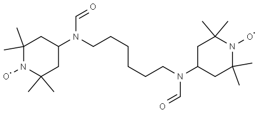 4,4'-(1,6-hexamethylenebis(formylimino))bis(2,2,6,6-tetramethyl-1-oxylpiperidine) Struktur