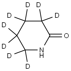 piperidin-2-one-3,3,4,4,5,5,6,6-d8 Struktur