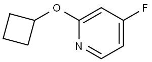 2-cyclobutoxy-4-fluoropyridine Struktur