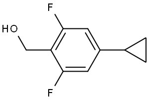 (4-cyclopropyl-2,6-difluorophenyl)methanol Struktur