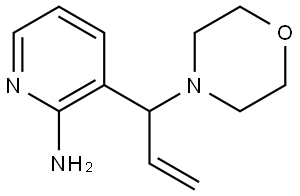 3-(1-morpholinoallyl)pyridin-2-amine Struktur