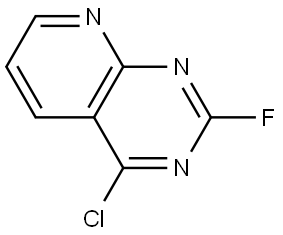 4-chloro-2-fluoropyrido[2,3-d]pyrimidine Struktur