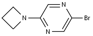 2-(azetidin-1-yl)-5-bromopyrazine Struktur